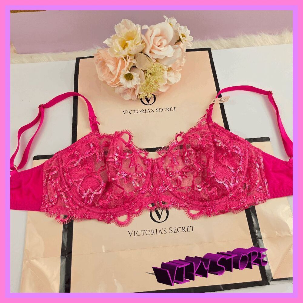 ❤️ NWT Victoria’s Secret Dream Angels Pink Pushup Without Padding Bra 32DDD ❤️